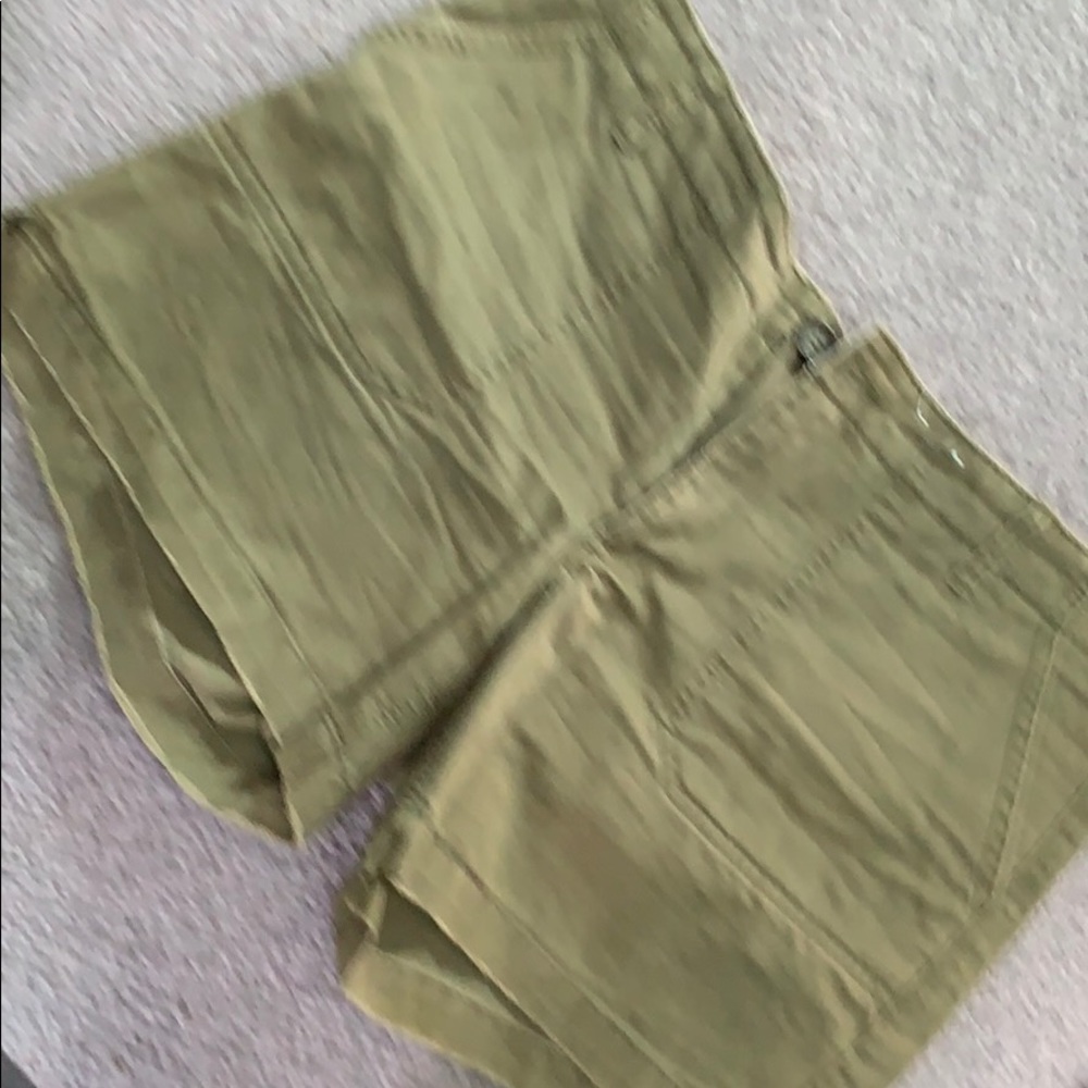 Green ladies shorts